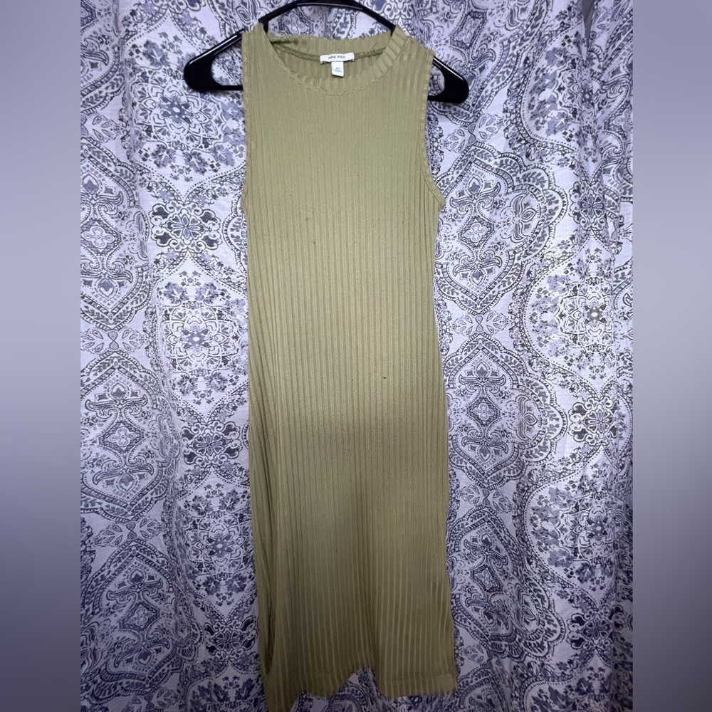 NINE WEST SAGE GREEN BODYCON LONG FITTING DRESS